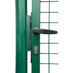 Brána Strend Pro METALTEC ECO, 1000/2000/50x50 mm, hranatý rám, zelená, jednokrídlová, záhradná, ZN+PVC, RAL6005