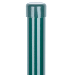 Stĺpik Strend Pro METALTEC, 38/2200/1,25 mm, zelený, okrúhly, čiapočka, Zn+PVC, RAL6005
