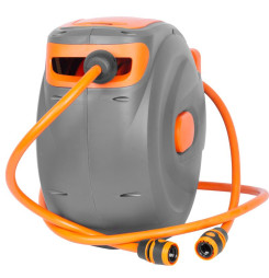 Navíjač Strend Pro, na stenu, automatický 1/2", so záhradnou hadicou L-20+2 m