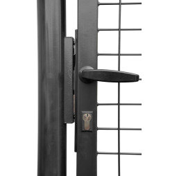 Brána Strend Pro METALTEC ECO, 1000/1200/50x50 mm, hranatý rám, antracit, jednokrídlová, záhradná, ZN+PVC, RAL7016