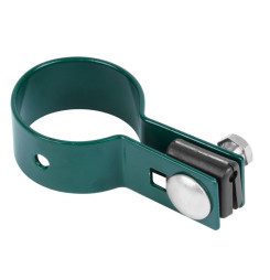 Objímka Strend Pro EUROSTANDARD, 48 mm, koncová, zelená, Zn+PVC, RAL6005, na okrúhly stĺpik