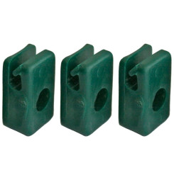 Príchytka Strend Pro METALTEC 1, vodiaca, na napínací drôt, so skrutkou, zelená, bal. 10 ks