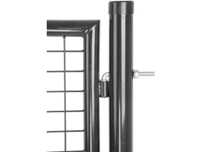 Brána Strend Pro METALTEC ECO 2, 1000/1800/50x50 mm, okrúhly rám, antracit, jednokrídlová, záhradná, ZN+PVC, RAL7016