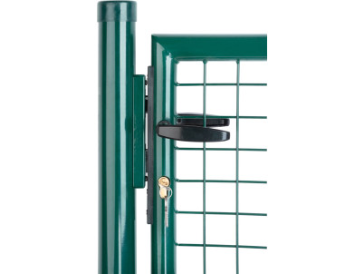 Brána Strend Pro METALTEC ECO 2, 1000/1800/50x50 mm, okrúhly rám, zelená, jednokrídlová, záhradná, ZN+PVC, RAL6005 Brána Strend Pro METALTEC ECO 2, 1000/1800/50x50 mm, okrúhly rám, zelená, jednokrídlová, záhradná, ZN+PVC, RAL6005