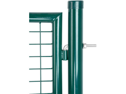 Brána Strend Pro METALTEC ECO 2, 1000/1800/50x50 mm, okrúhly rám, zelená, jednokrídlová, záhradná, ZN+PVC, RAL6005 Brána Strend Pro METALTEC ECO 2, 1000/1800/50x50 mm, okrúhly rám, zelená, jednokrídlová, záhradná, ZN+PVC, RAL6005