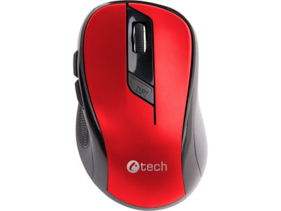 C-TECH WLM-02 čier/červená bezdrôtová my