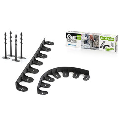 Obruba Garden Border 0645, 4,8 m, čierna, 24 tŕňov