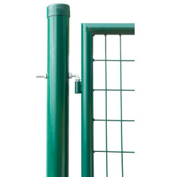 Brána Strend Pro METALTEC DUO, 3580/1450/100x50 mm, zelená, dvojkrídlová, záhradná, ZN+PVC, RAL6005