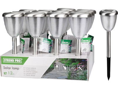 Lampa Strend Pro Baham, 38 cm, solárna, 1xLED, AA, Sellbox 12 ks
