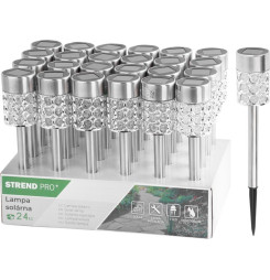 Lampa Strend Pro Sabik, 375 mm, solárna, 1x LED, AAA, Sellbox 24 ks