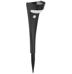 Lampa Strend Pro Garden, solárna, LED, so senzorom pohybu, 10,2x13x52,5 cm