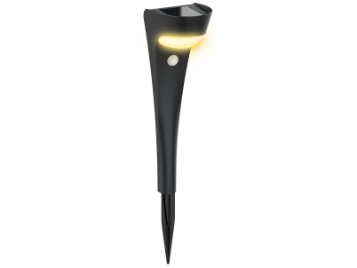 Lampa Strend Pro Garden, solárna, LED, so senzorom pohybu, 10,2x13x52,5 cm