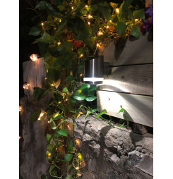 Lampa Strend Pro Garden, solárna, LED svietidlo na stenu/plot, 9x12x14 cm