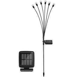 Lampa Strend Pro Garden Firefly, solárna, 6x LED, nerez, 72 cm