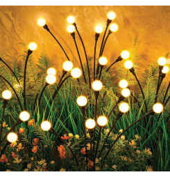 Lampa Strend Pro Garden Firefly, solárna, 6x LED, nerez, 72 cm