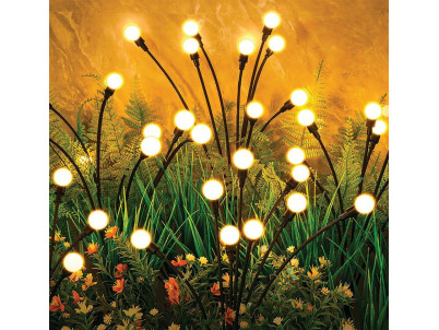 Lampa Strend Pro Garden Firefly, solárna, 6x LED, nerez, 72 cm