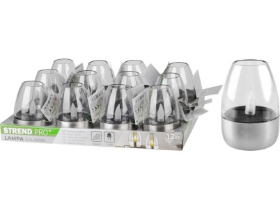 Lampa Strend Pro Garden, nerez, solárna, 6x8,5 cm, 1x LED, Sellbox 12 ks