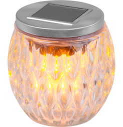 Lampa Strend Pro Garden, solárna, efekt plameňa, 6x LED, teplá biela, 10x10 cm, Sellbox 6 ks