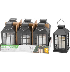 Lampáš Strend Pro Garden, solárny, efekt plameňa, 10,5x10,5x19 cm, Sellbox 6 ks