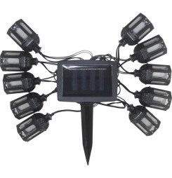 Reťaz Strend Pro Garden, lampáš, solárna, 10x LED, 1,8+2 m