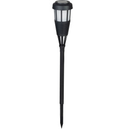 Lampa Strend Pro Garden, fakľa, solárna, čierna, 6x LED, 7,5x51 cm, Sellbox 12 ks