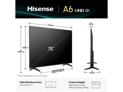 75A6Q LED TV Hisense