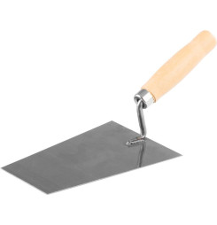 Lyžica murárska 180x130 mm, s drevenou rúčkou