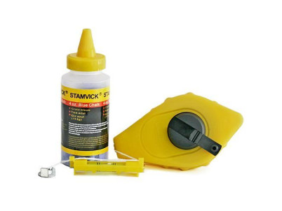 Šnúra murárska Strend Pro L-30 m, s navíjačom + modrý murársky značkovací púder (prášok) a mini vodováha na lanko Šnúra murárska Strend Pro L-30 m, s navíjačom + modrý murársky značkovací púder (prášok) a mini vodováha na lanko