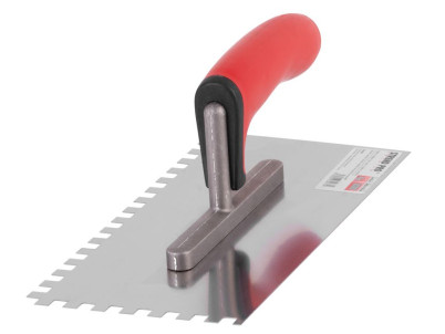 Hladítko Strend Pro Premium BRAVO RED SoftHand, 270x130 mm, 0,7 mm, e10 mm, nerez