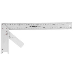 Uholník FSC-08 400 mm, Alu. s uhlomerom