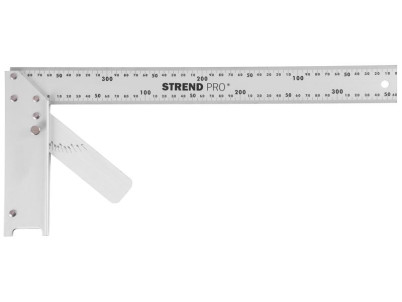 Uholník FSC-08 400 mm, Alu. s uhlomerom
