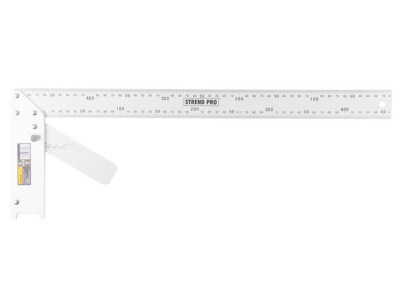 Uholník FSC-08 500 mm, Alu, s uhlomerom