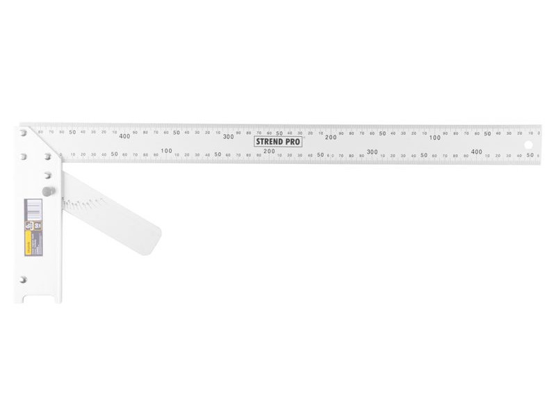 Uholník FSC-08 500 mm, Alu, s uhlomerom