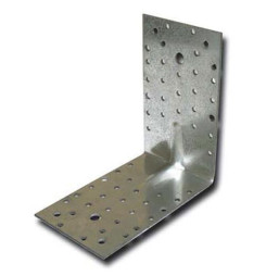 Uholník MA0712, 122x122x90/2,5 mm, Zn, (konzola) rohový, zosilnený