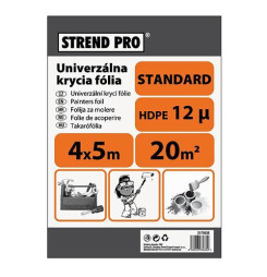 Fólia krycia Strend Pro Standard, maliarska, 4x12,5 m, 12µ, zakrývacia