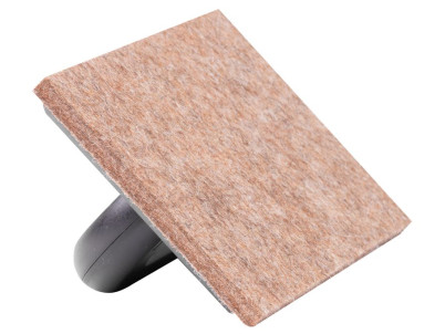 Hladítko Strend Pro BlackEdt, 250x130x8 mm, ABS, plsť hnedá, hobby
