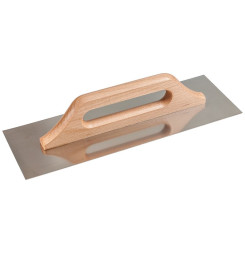 Hladítko Strend Pro Premium, HardWood, drevená rúčka, 270x130 mm, rovné, 0,7 mm, nerez
