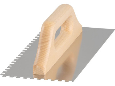 Hladítko Strend Pro Premium, HardWood, drevená rúčka, 270x130 mm, e6 mm, 0,7 mm, nerez