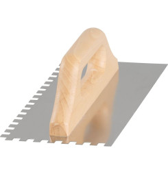 Hladítko Strend Pro Premium, HardWood, drevená rúčka, 270x130 mm, e8 mm, 0,7 mm, nerez
