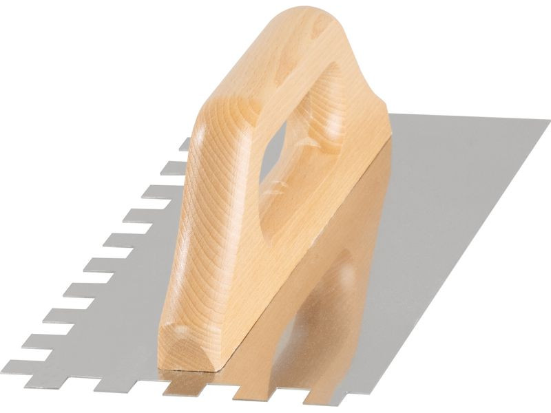 Hladítko Strend Pro Premium, HardWood, drevená rúčka, 270x130 mm, e12 mm, 0,7 mm, nerez