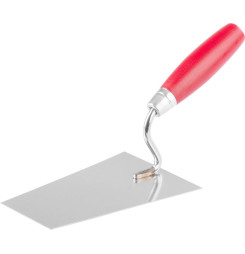 Lyžica murárska Strend Pro Premium, s drevenou rúčkou a kovovým ukončením, 200 mm, 0,9 mm, nerez