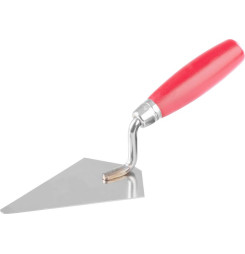 Lyžica murárska Strend Pro Premium, s drevenou rúčkou a kovovým ukončením, 140 mm, 0,9 mm, nerez