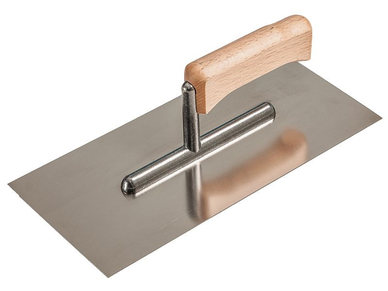 Hladítko Strend Pro Premium, HardWood, drevená rúčka, 270x130 mm, rovné, 0,7 mm, nerez