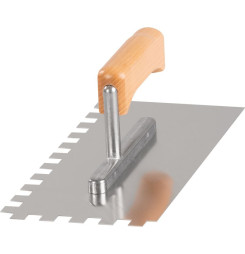 Hladítko Strend Pro Premium, HardWood, drevená rúčka, 270x130 mm, e12 mm, 0,7 mm, nerez