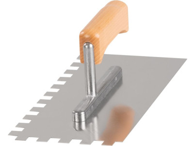Hladítko Strend Pro Premium, HardWood, drevená rúčka, 270x130 mm, e12 mm, 0,7 mm, nerez