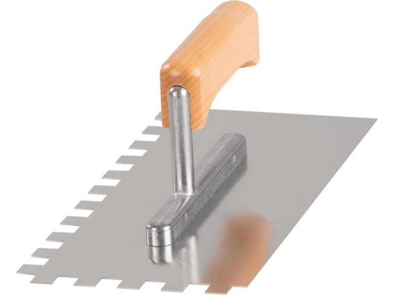 Hladítko Strend Pro Premium, HardWood, drevená rúčka, 270x130 mm, e12 mm, 0,7 mm, nerez