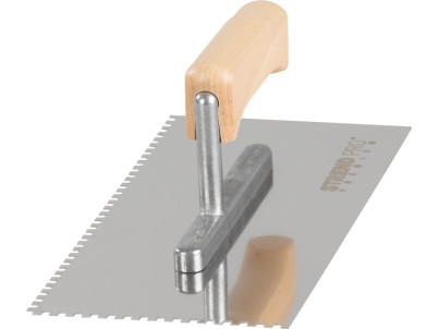 Hladítko Strend Pro Premium, HardWood, drevená rúčka, 270x130 mm, e4 mm, 0,7 mm, nerez
