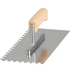 Hladítko Strend Pro Premium, HardWood, drevená rúčka, 270x130 mm, e8 mm, 0,7 mm, nerez
