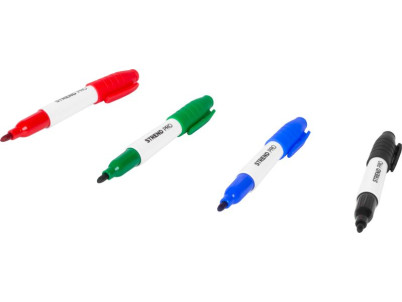 Značkovač Strend Pro, v plastovej dóze, červený/čierny/zelený/modrý, Sellbox 72 ks