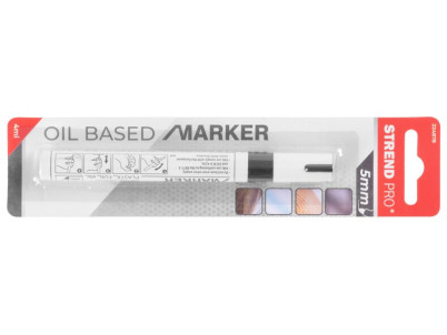 Značkovač Strend Pro Permanent, ALU, čierny Značkovač Strend Pro Permanent, ALU, čierny